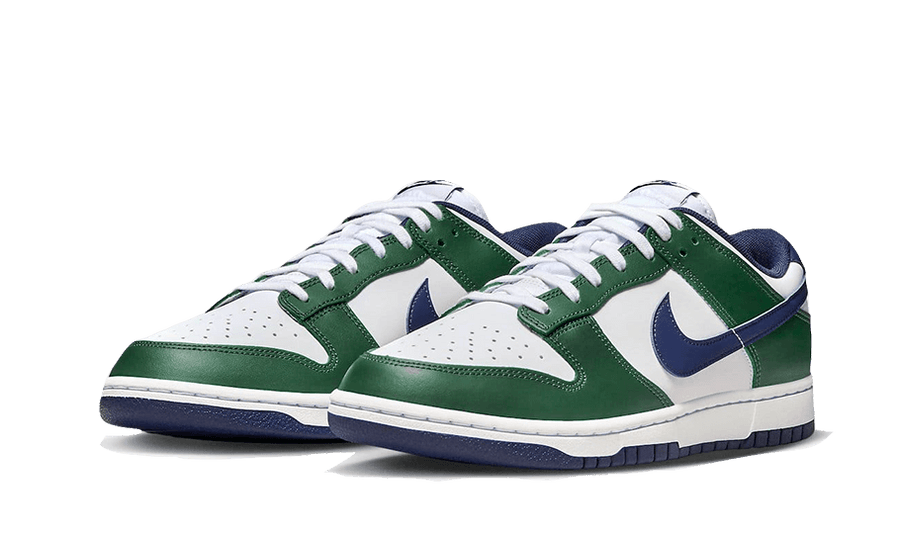 Kup oryginalne Dunk Low Fir Midnight Navy FV6911-300 - widok z drugiego boku - Sneakersy