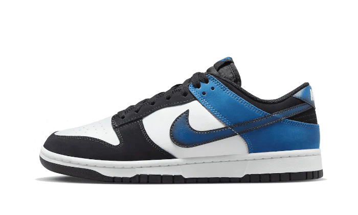 Nike Dunk Low Industrial Blue Sashiko czarny-biały - widok główny z boku | Saturaise.com