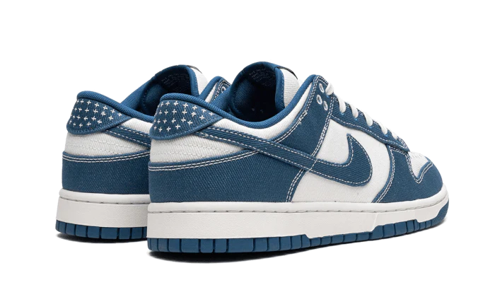 Buty Nike Dunk Low Industrial Blue Sashiko - widok z przodu - Rozmiary EU