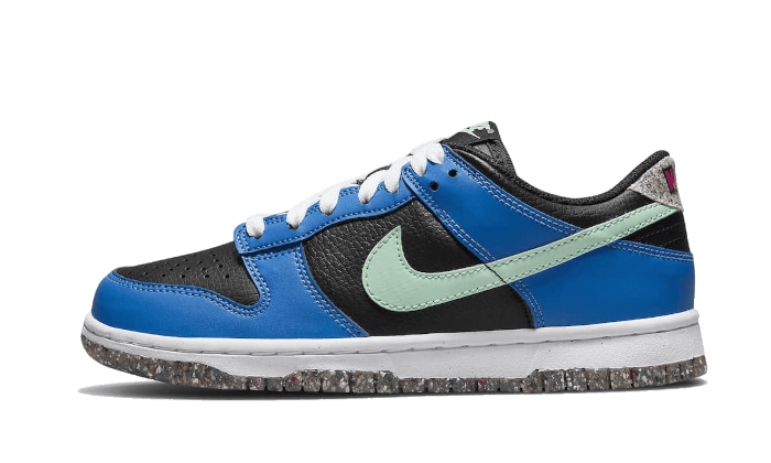 Nike Dunk Low Crater Light Photo Blue czarny-niebieski - widok główny z boku | Saturaise.com