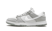 Nike Dunk Low LX Light Smoke Grey biały-czerwony - widok główny z boku | Saturaise.com