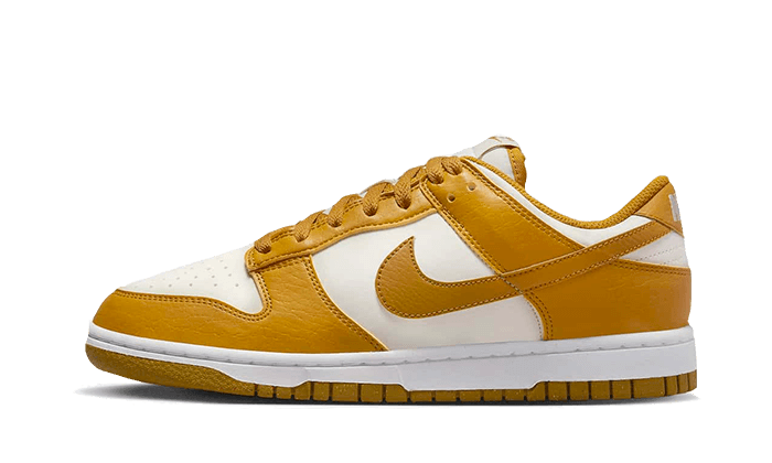 Nike Dunk Low Next Nature Light Curry czarny-biały - widok główny z boku | Saturaise.com