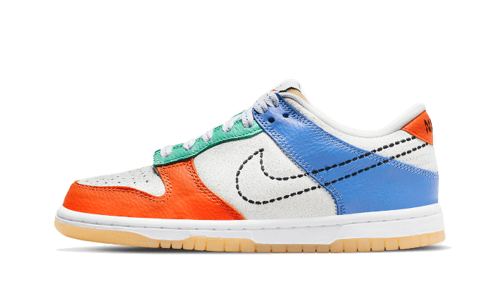 Nike Dunk Low Nike 101 czarny-biały - widok główny z boku | Saturaise.com