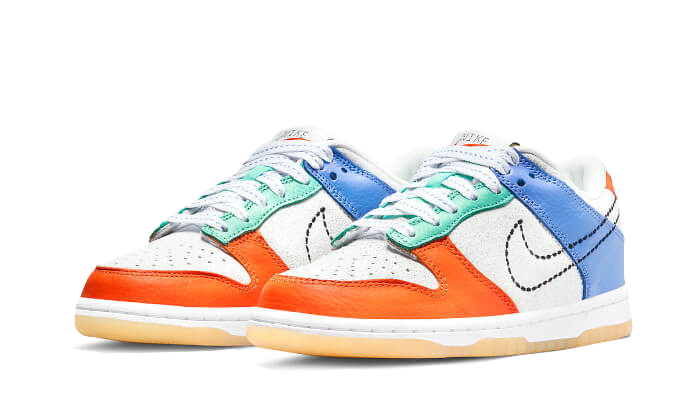 Kup oryginalne Dunk Low Nike 101 DX3363-100 - widok z drugiego boku - Sneakersy
