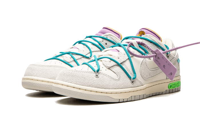 Kup oryginalne Dunk Low Off-White Lot 36 DJ0950-107 - widok z drugiego boku - Sneakersy