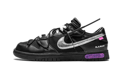Nike Dunk Low Off-White Lot 50 biało-pomarańczowy - widok główny z boku | Saturaise.com