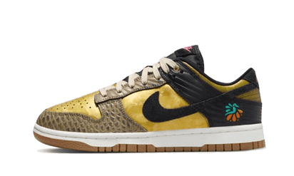 Nike Dunk Low PRM Familia czarny-czerwony - widok główny z boku | Saturaise.com
