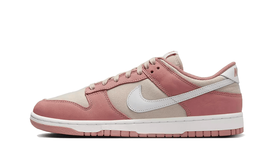 Nike Dunk Low Red Stardust Sanddrift biały-czerwony - widok główny z boku | Saturaise.com