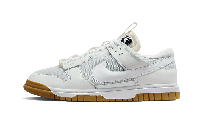 Nike Dunk Low Remastered White Gum biały-czerwony - widok główny z boku | Saturaise.com