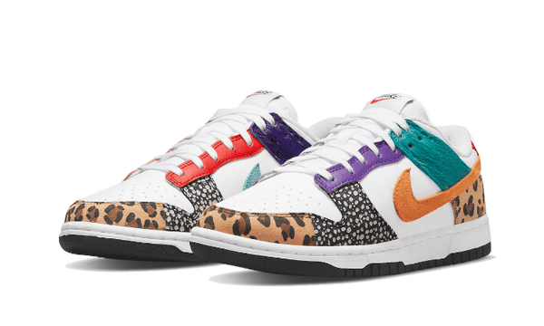 Dunk Low Safari Mix - Kup oryginalne Dunk Low Safari Mix DN3866-100 - widok z drugiego boku - Sneakersy