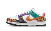 Nike Dunk Low Safari Mix biały-fioletowy - widok główny z boku | Saturaise.com
