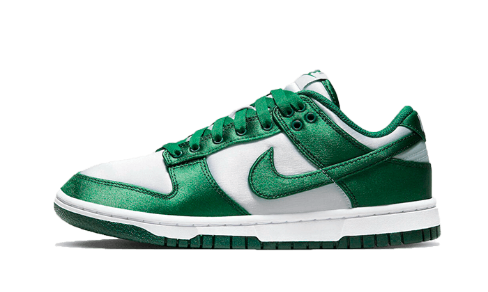 Nike Dunk Low Satin Green czerwony-zielony - widok główny z boku | Saturaise.com