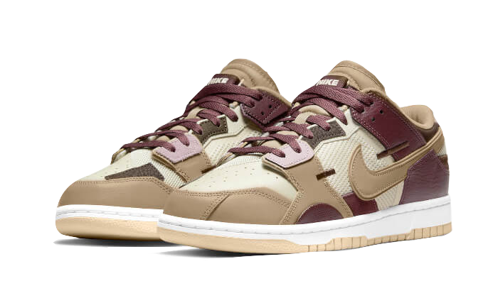 Kup oryginalne Dunk Low Scrap Latte DH7450-100 - widok z drugiego boku - Sneakersy