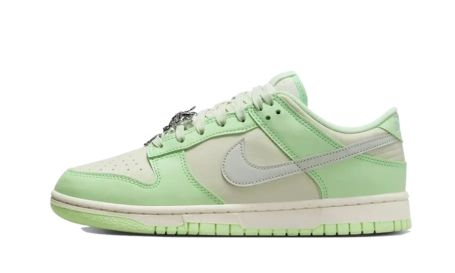 Nike Dunk Low SE Next Nature Sea Glass zielony-srebrny - widok główny z boku | Saturaise.com