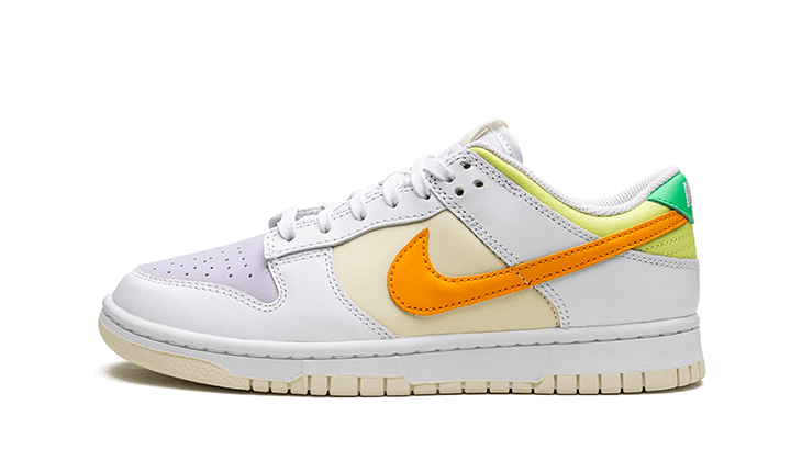 Nike Dunk Low Sundial biały-czerwony - widok główny z boku | Saturaise.com