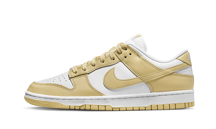 Nike Dunk Low Team Gold biały-czerwony - widok główny z boku | Saturaise.com