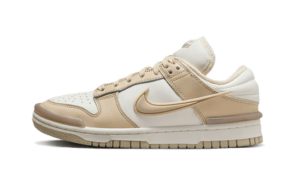 Nike Dunk Low Twist Sanddrift biały-różowy - widok główny z boku | Saturaise.com
