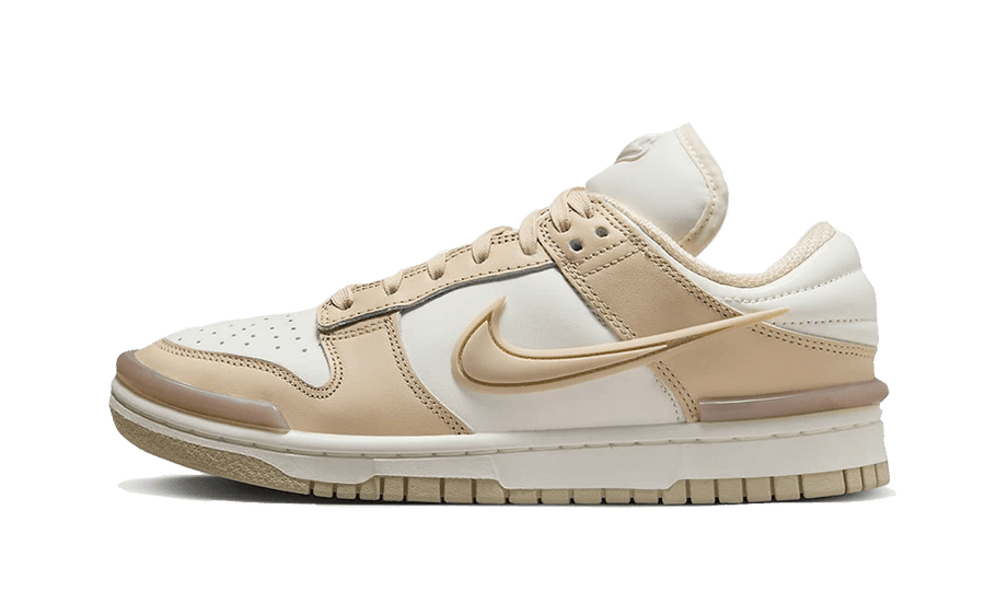 Nike Dunk Low Twist Sanddrift biały-różowy - widok główny z boku | Saturaise.com