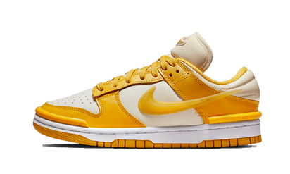 Nike Dunk Low Twist Vivid Sulfur biały-żółty - widok główny z boku | Saturaise.com