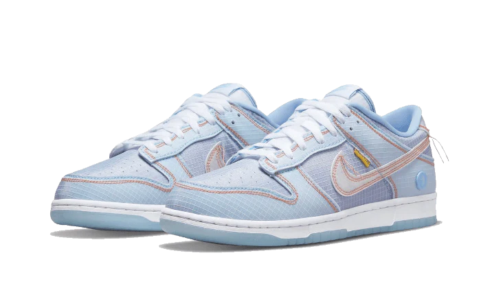Kup oryginalne Dunk Low Union Passport Pack Argon DJ9649-400 - widok z drugiego boku - Sneakersy