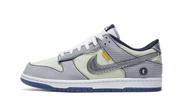Nike Dunk Low Union Passport Pack Pistachio granatowy-żółty - widok główny z boku | Saturaise.com