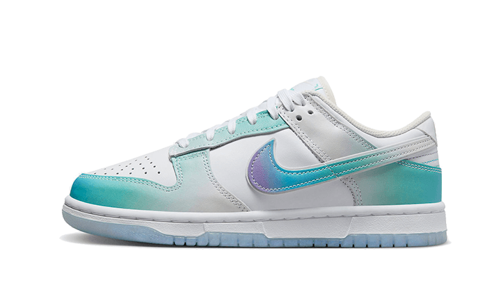 Nike Dunk Low Unlock Your Space biały-niebieski - widok główny z boku | Saturaise.com