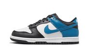 Nike Dunk Low White Blue Black czarny-biały - widok główny z boku | Saturaise.com