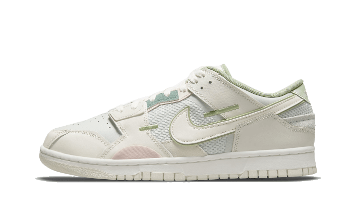 Nike Dunk Low Scrap Phantom zielony-szary - widok główny z boku | Saturaise.com