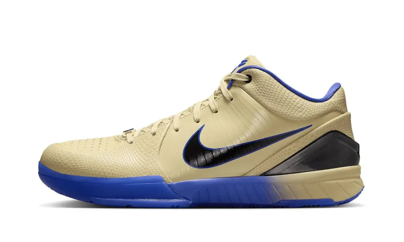 Yeezy Nike Kobe 4 Protro FC Barcelona Team Gold czarny-fioletowy - widok główny z boku | Saturaise.com