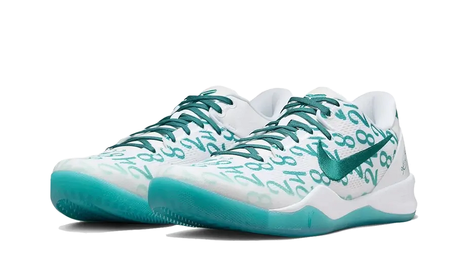 Kup oryginalne Kobe 8 Protro Aqua FQ3549-101 - widok z drugiego boku - Sneakersy