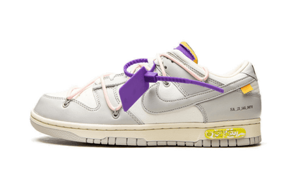 Nike Dunk Low Off-White Lot 24 biało-pomarańczowy - widok główny z boku | Saturaise.com