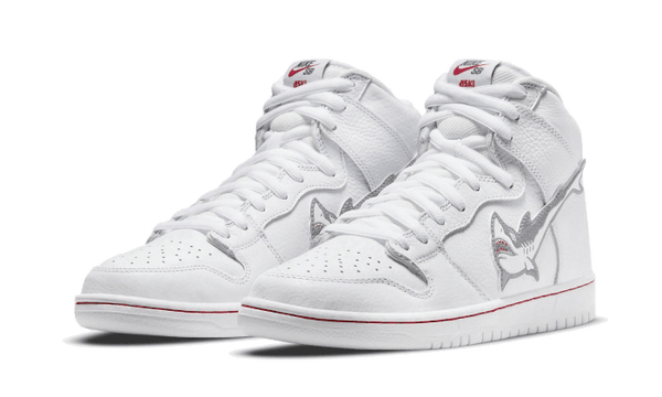 SB Dunk High Oski Great White Shark - Kup oryginalne SB Dunk High Oski Great White Shark DC8908-105 - widok z drugiego boku - Sneakersy