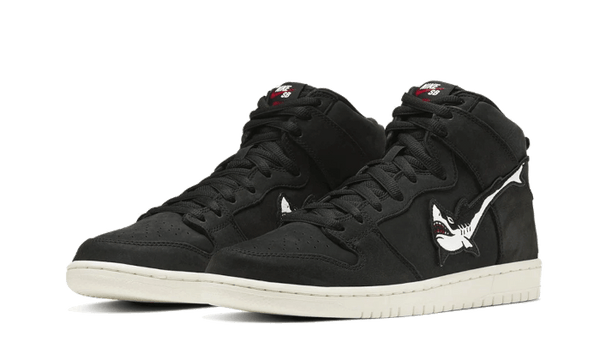 SB Dunk High Oski Shark Black - Kup oryginalne SB Dunk High Oski Shark Black - widok z drugiego boku - Sneakersy