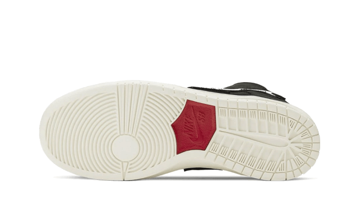 Buty Yeezy SB Dunk High Oski Shark Black - widok z przodu - Rozmiary EU