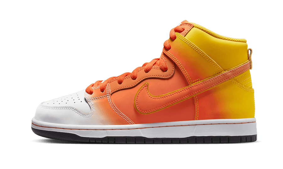 Nike SB Dunk High Sweet Tooth czarny-biały - widok główny z boku | Saturaise.com