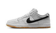 Nike SB Dunk Low Pro ISO White Gum czarny-biały - widok główny z boku | Saturaise.com