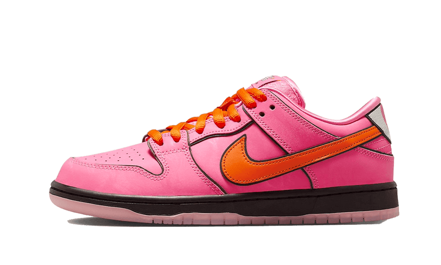 Yeezy The Powerpuff Girls x Nike SB Dunk Low "Blossom" biały-czerwony - widok główny z boku | Saturaise.com