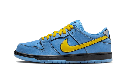 Nike SB Dunk Low The Powerpuff Girls Bubbles czarno-niebieski - widok główny z boku | Saturaise.com