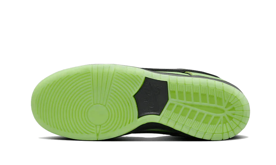 Buty Nike SB Dunk Low The Powerpuff Girls Buttercup - widok z przodu - Rozmiary EU
