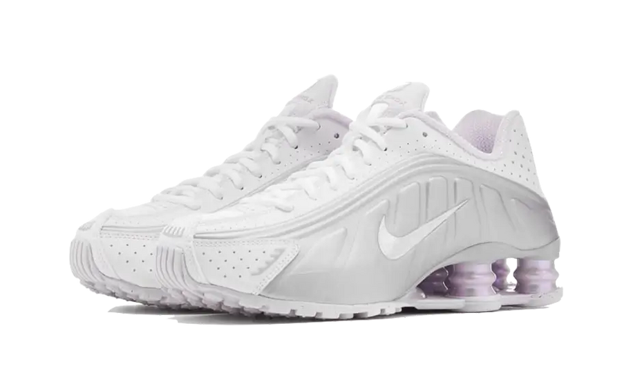 Kup oryginalne Shox R4 Silver Purple - widok z drugiego boku - Sneakersy