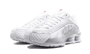 Kup oryginalne Shox R4 White Metallic Silver - widok z drugiego boku - Sneakersy
