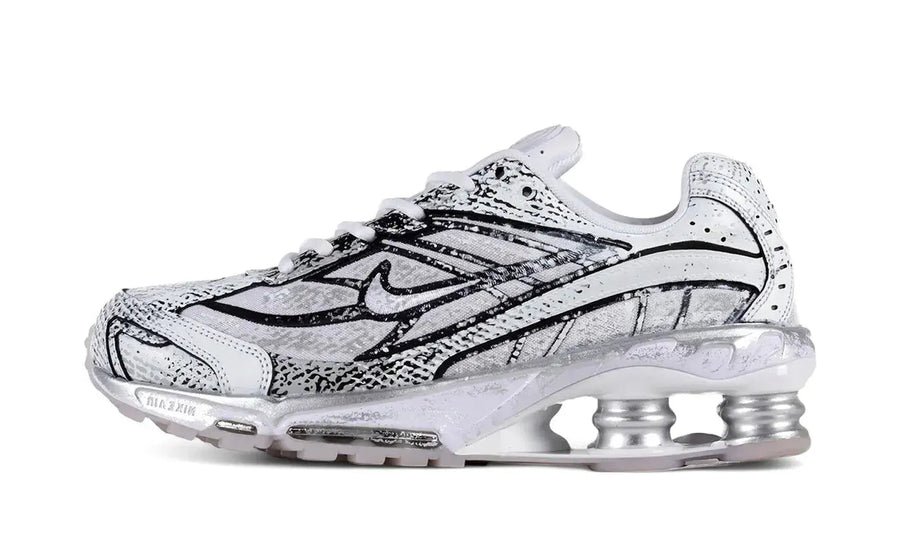 Nike Nike Shox Ride 2 Metallic Platinum czarny-biały - widok główny z boku | Saturaise.com