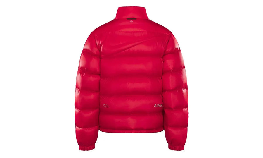 Nike x Drake NOCTA Sunset Puffer Jacket Red - widok z drugiego boku - Premium Quality
