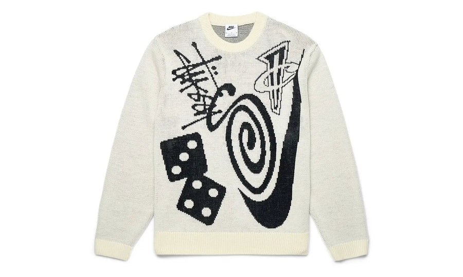 Nike Nike x Stussy Knit Sweater Natural - widok główny z boku - Streetwear