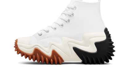Saturaise Run Star Motion White czarny-biały - widok główny z boku | Saturaise.com