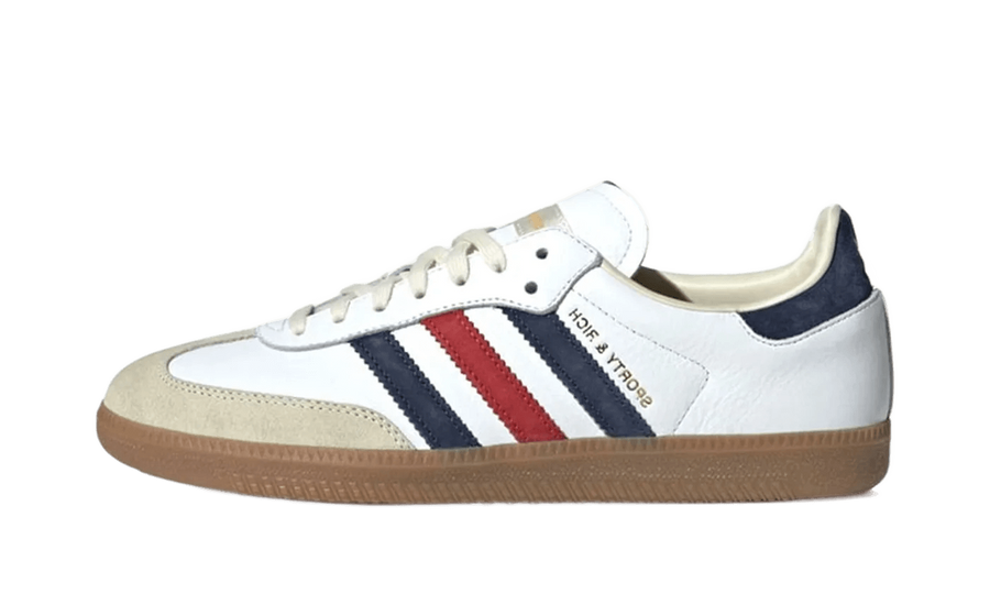 Adidas Samba OG Sporty & Rich USA biały-czerwony - widok główny z boku | Saturaise.com