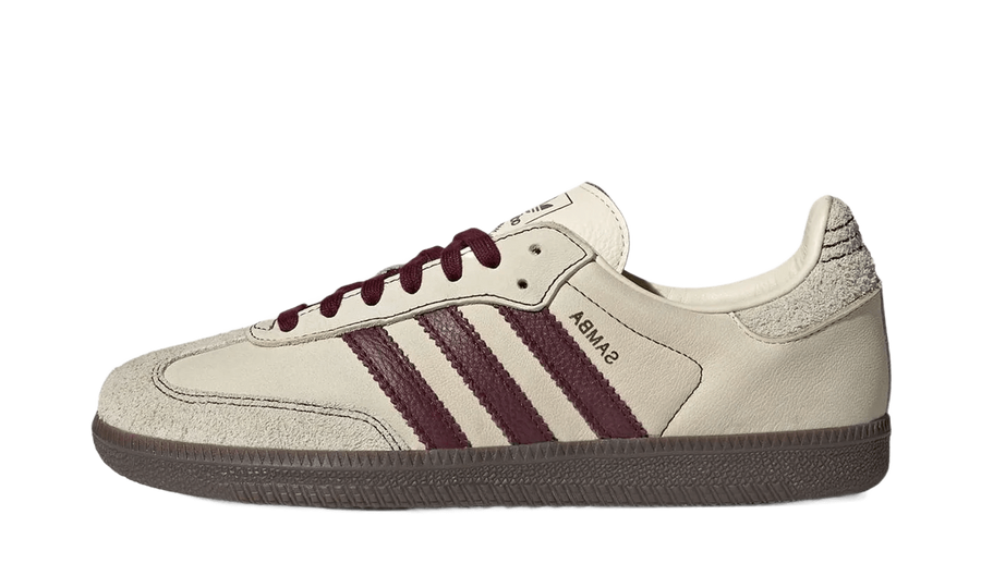 Adidas Samba OG Wonder White Maroon biały-szary - widok główny z boku | Saturaise.com