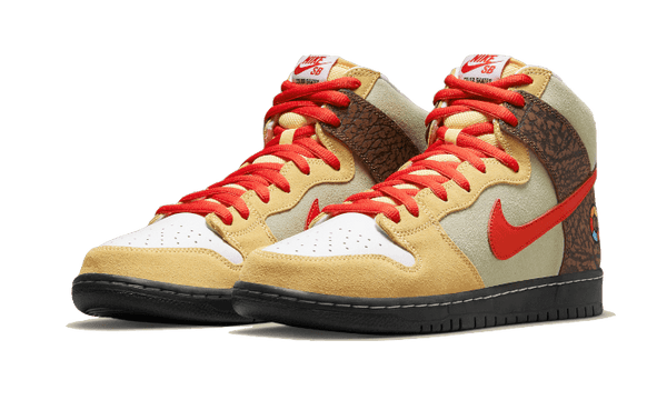 SB Dunk High Color Skates Kebab and Destroy - Kup oryginalne SB Dunk High Color Skates Kebab and Destroy - widok z drugiego boku - Sneakersy