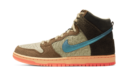 Nike SB Dunk High Concepts Turdunken niebieski-brązowy - widok główny z boku | Saturaise.com