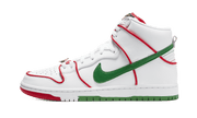 Nike SB Dunk High Paul Rodriguez biały-czerwony - widok główny z boku | Saturaise.com